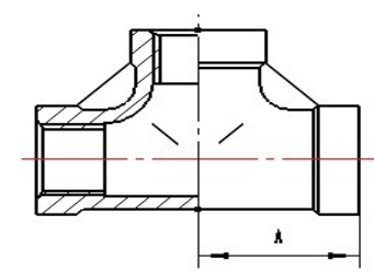 Stainless Steel Threaded Tee Dimensions